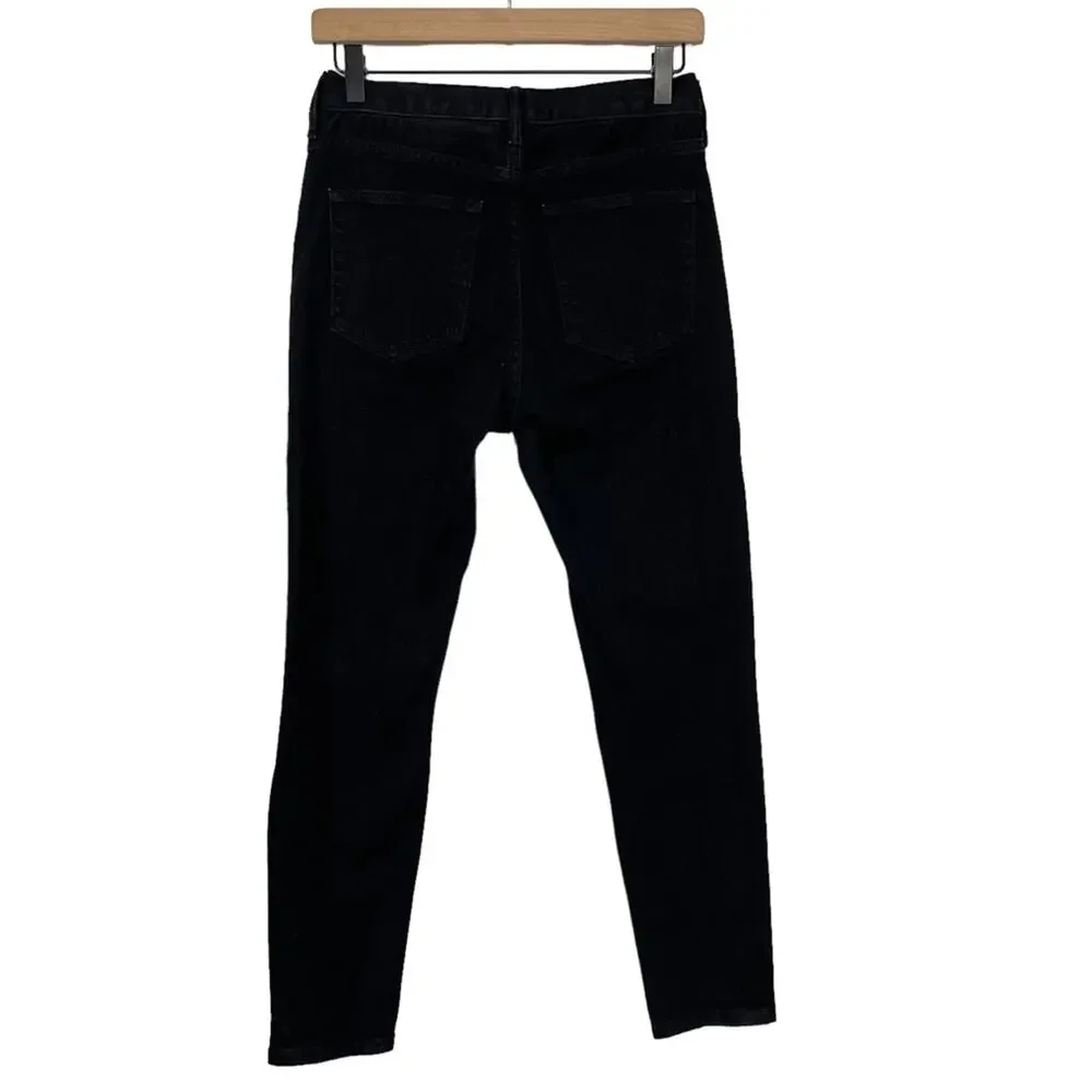 Everlane High Rise Skinny Ankle Jeans Black Size 27